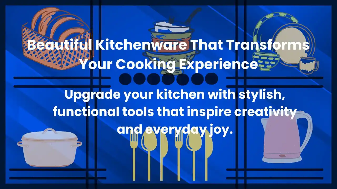 Stylish and beautiful kitchenware set on a modern countertop with natural lighting