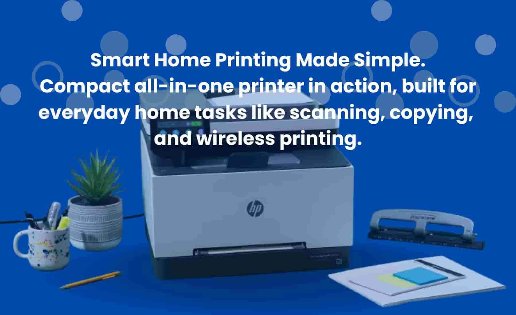 All-in-one home printer with scanner and wireless features