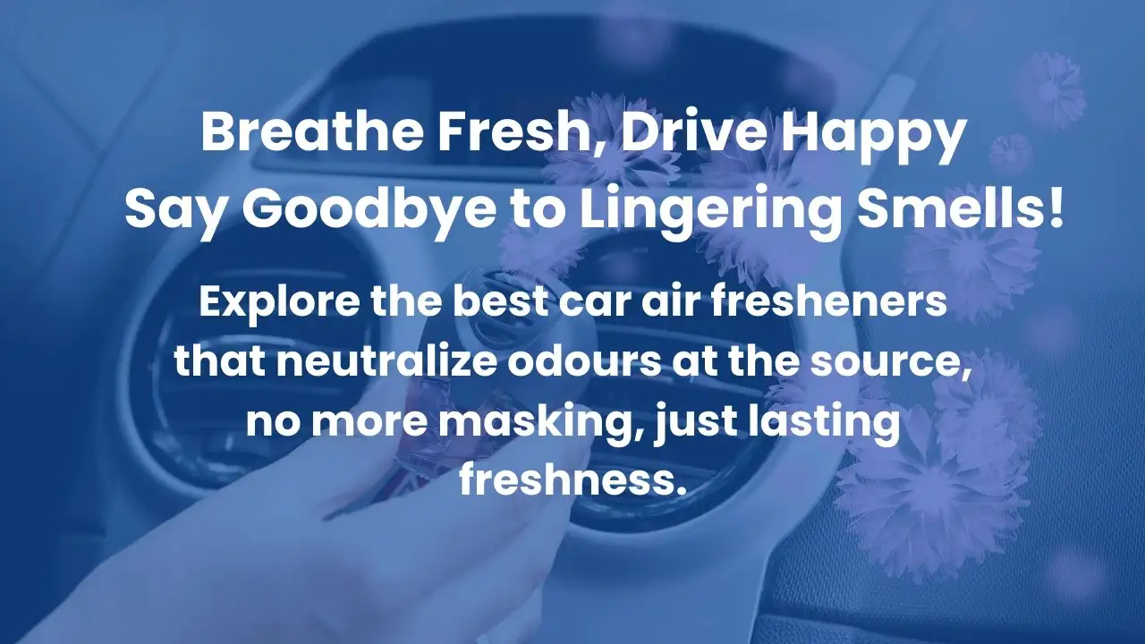 Top-rated car air fresheners that eliminate odours, displayed in a clean vehicle interior.