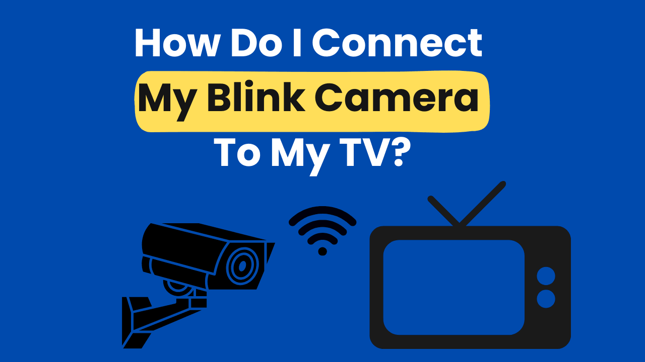 Blink camera live stream shown on a modern smart TV using a Fire TV setup