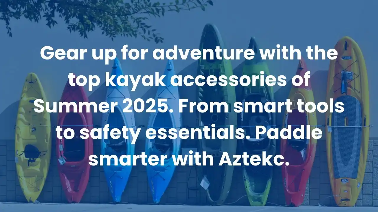 Fully equipped summer kayak