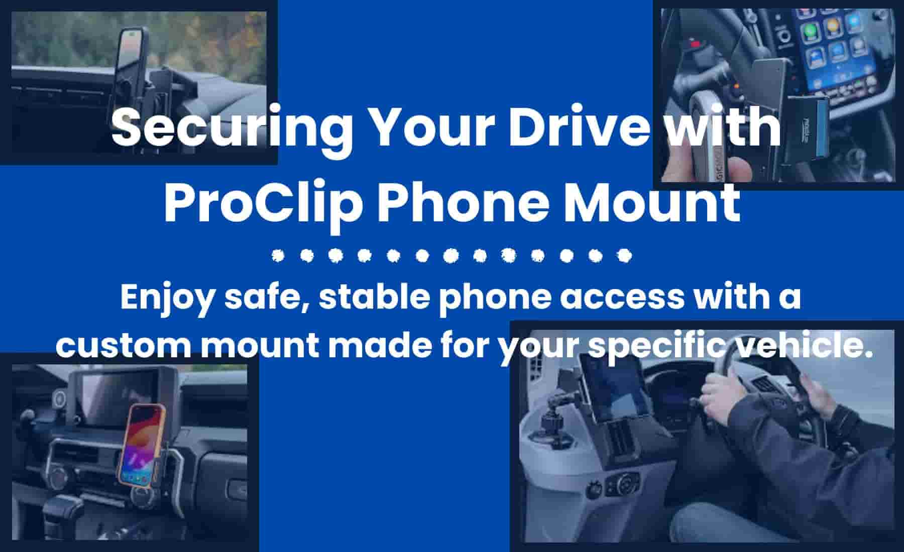 Custom ProClip car phone holder.