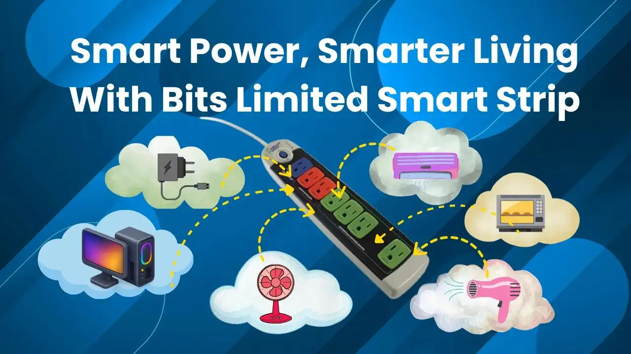 Smart power strip connected to home devices.